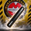 PCP airgun suppressor with black high-grade aluminium body